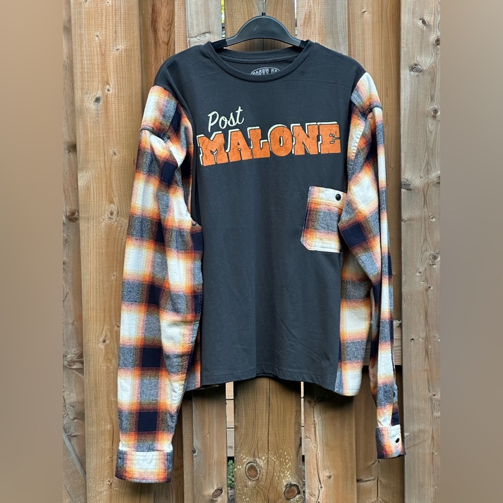 Post Malone Handmade Upcycled Shirt - Free Size - Picture 2 of 4